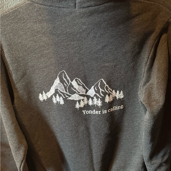 Women’s American Apparel Charcoal Yellowstone Zip Up Hoodie - Picture 5 of 5